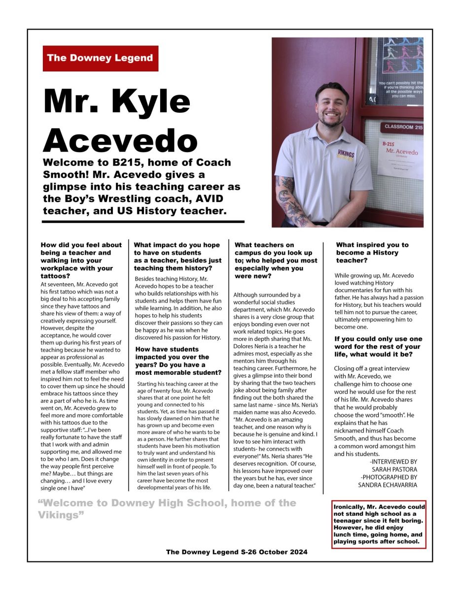 Teacher Spotlight: Mr. Acevedo